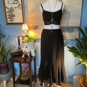 MSK Black Maxi Skirt